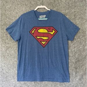Old Navy Collectibles Superman Mens Logo Shirt Size XL Blue Short Sleeve